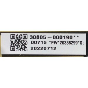 FUENTE DE PODER PARA TV TCL / NUMERO DE PARTE 30805-000190 / 40-L17CW2-PWC1ZG / 11601-500073 / L17CW / PANEL LVU650NDEL CS9W49 V1 / DISPLAY ST6451D06-3 VER.2.1 / MODELOS 65S451 / 65S455 / 65S41 / 65S41R / 65S450G